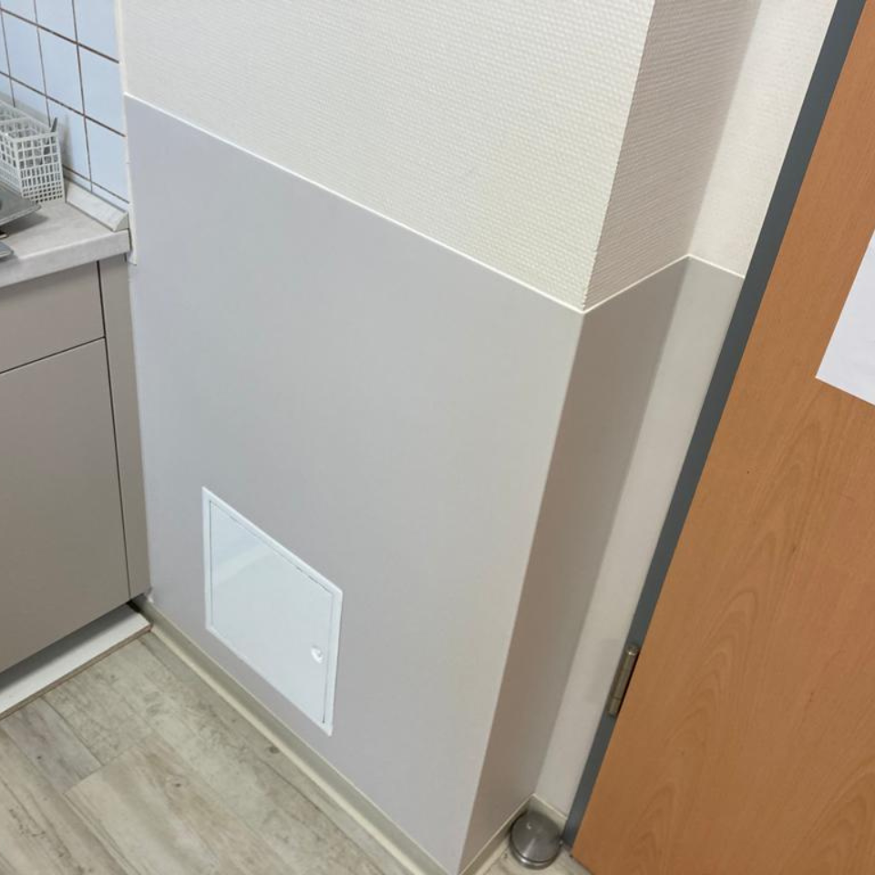 Wandschutz unterer Wandbereich mit Eckausbildung