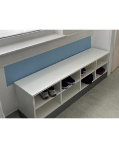 Anlehnschutz für die Schuhbank