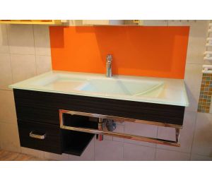 Waschbecken Spritzschutz