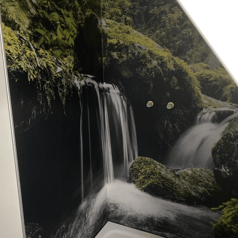 Dusche mit Motiv